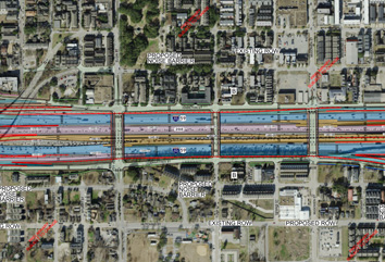 Segment 3 schematic of SH 288 Binz Street Calumet Street