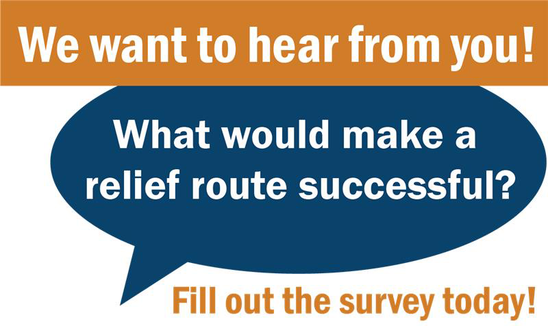 online survey regarding relief route
