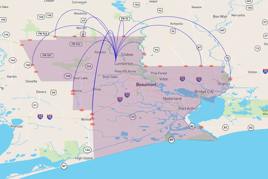 Interactive visualization map