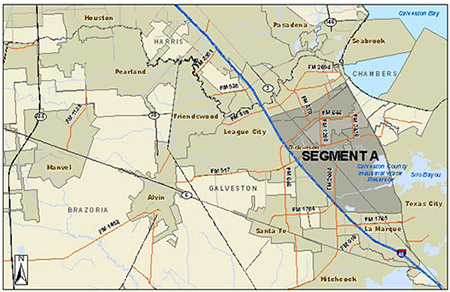 Grand Parkway segment A map