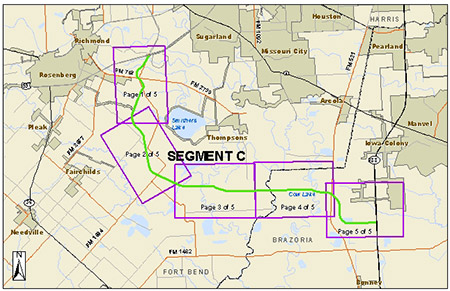 Grand Parkway segment C map