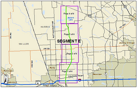 Grand Parkway segment E map