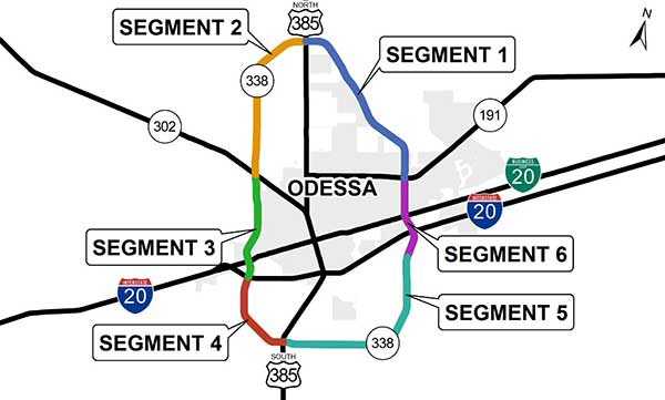 Odessa Loop 338 segment map