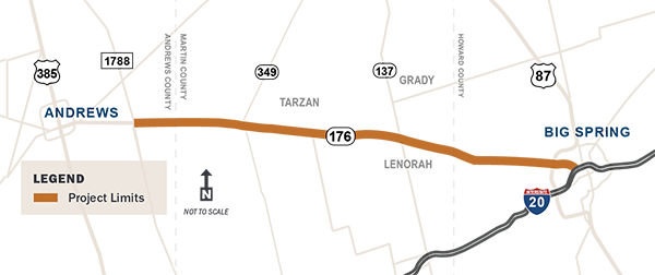 SH 176 project map