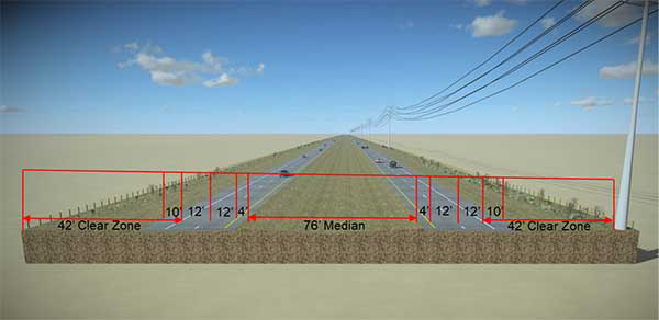 Proposed typical section