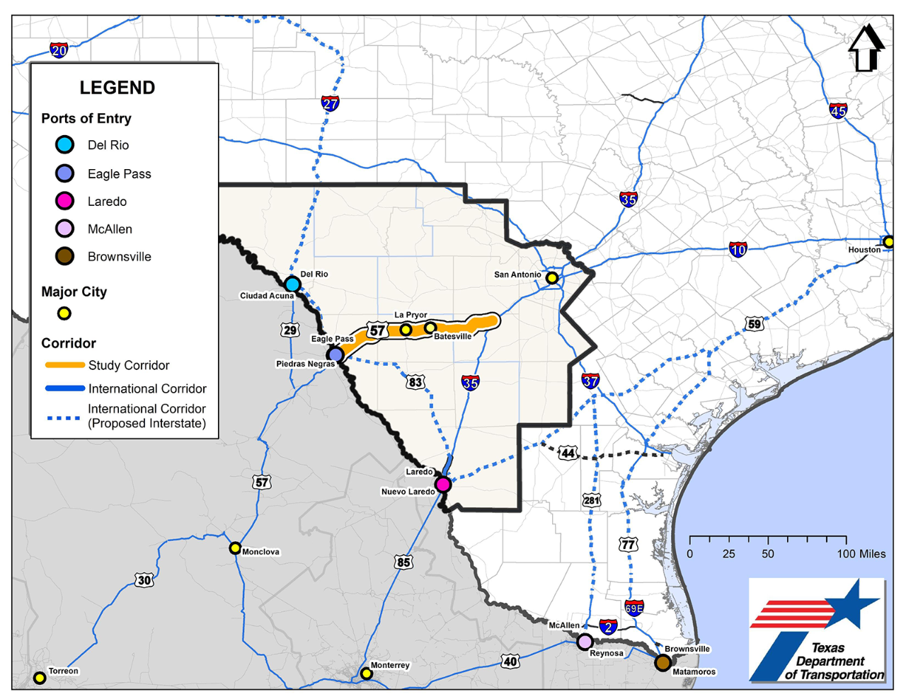 US 57 Study Map